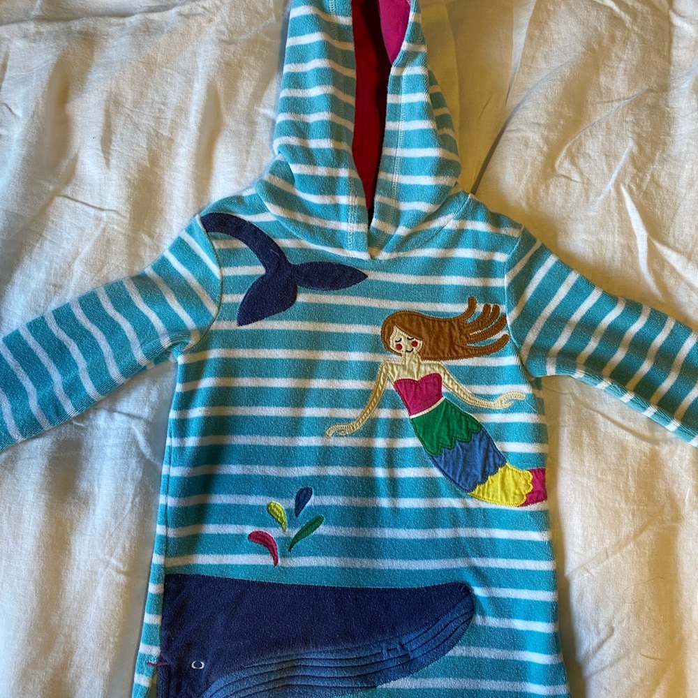 Mini Boden beach toweling dress size 3-4T